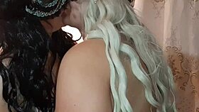 Intense Lesbian Tongue Kiss Leads To Strapon Fucking By Illusion Girls