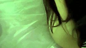 Young babe fingers her ass and masturbates!