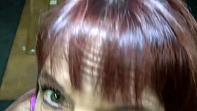 Beau Diamonds works a big cock in pink PVC outfit