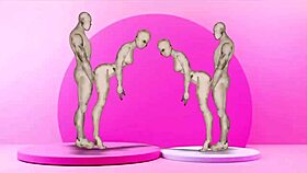 anime twins fucking girls in hentai cartoon