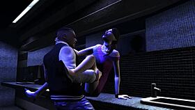 luis sneaks into the club bathroom and fucks asian babe kay hartman in gta 4