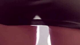 blonde babe loves showing her pussy close up, then riding the cock