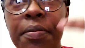 ebony milf slut performs kinky solo masturbation in amateur sex scene