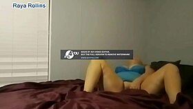 raya rollins catches stepson spying and makes him watch her cum in taboo pov