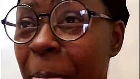 ebony milf slut performs kinky solo masturbation in amateur sex scene