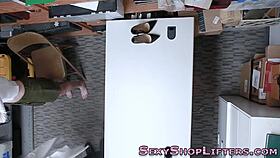 Real redheaded teen with small tits caught