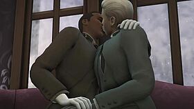 playing dishonored in sims 4 with gay sex and anal fun
