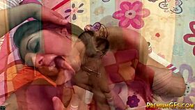 Latina girl enjoys a casual chat during her session