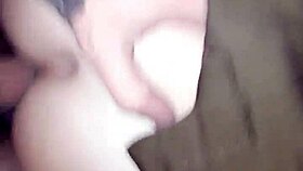 Amateur couple fucks in public parking, pussy exposed outdoors