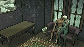 playing dishonored in sims 4 with gay sex and anal fun