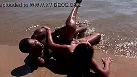 Outdoor encounter with big black cock