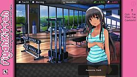 Exploring the female character in HuniePop walkthrough