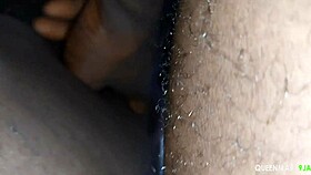 he's always so excited when he sees my wet ebony pussy!