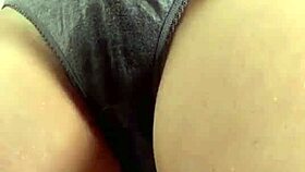 Blonde Girl Wets Her Panties With Intense Urination