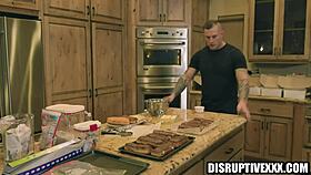 gay buff brings his neighbor a cum-filled donut 😏