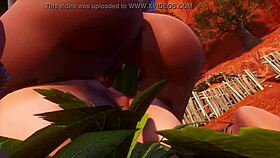 wildlife sandbox - fit faun shows farmer girl crop watering with wild fisting and squirting.