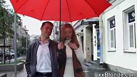 This teen blonde got bent over by a sneaky milf. Voyeur caught every wild doggystyle moment!