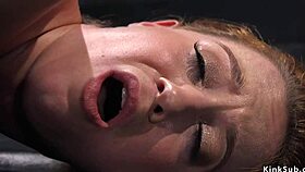 Hogtied babe, take that dildo deep in your pussy