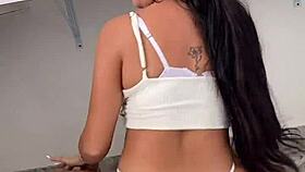 Latina Makes Breakfast with Big Tits and Ass