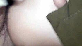 Amateur couple fucks in public parking, pussy exposed outdoors