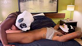 happy halloween ebony gets monster cock creampie in full video