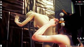 I-I watched Marie Rose and Nyotengu licking each other's pussies in this lesbian close-up