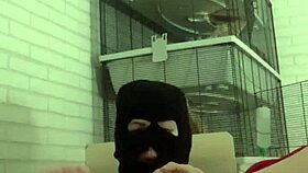 The horny gay guy with tattoos indulges in kinky piss play on his wet sofa, experiencing wild sensations.