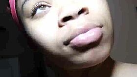 i'm a 19 year old nasty ebony teen who swallows big cocks in the hood