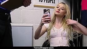 Skinny Blonde Thief Cecelia Taylor And Big Cock Jack Vegas Fucking In The Back Office