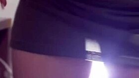 blonde babe loves showing her pussy close up, then riding the cock