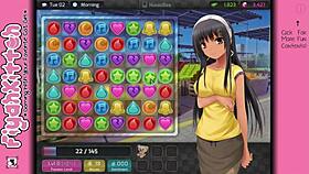 Exploring the female character in HuniePop walkthrough
