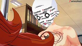 Android 21 transforms in dragon ball fantasy hentai.