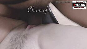 Wow, the asian girlfriend shows her big ass to the monster cock guy next door!