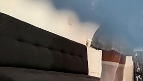 Miranda skips class to fuck the neighbor!