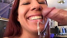 misty haze - draining this big cock with my mouth