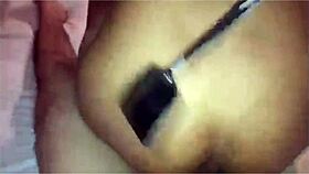 young teen with big ass gets anal fucked by monster cock in amateur scene