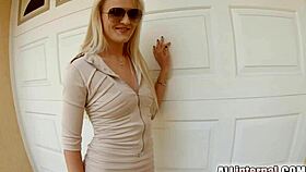 shy swedish blonde gets an anal creampie after intense assfucking with toys