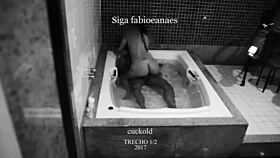 I filmed my hotwife with her shy friend in the jacuzzi.