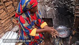 Brunette Ebony Bends Over For Doggystyle And Missionary With Stranger, Then Fisting