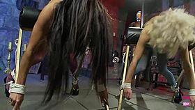 Blonde And Brunette Sluts Get Spanked Hard