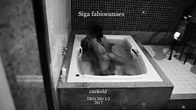 I filmed my hotwife with her shy friend in the jacuzzi.