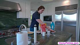 teen redhead gets fucked by stepbro