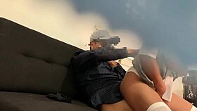 Miranda skips class to fuck the neighbor!