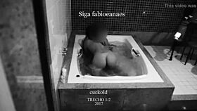 I filmed my hotwife with her shy friend in the jacuzzi.