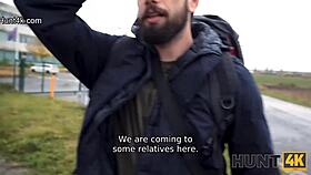 Loser on road trip watching latina with tattoos and piercings get clothes ripped in cuckold sex