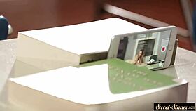 Want to watch this petite teen 18+ in a glamourous fucking and fingering scene?