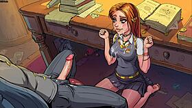 इनोसेंट विचेस में जिनी वीज़्ली क्लास में मेस्सी हैंडजॉब देती है