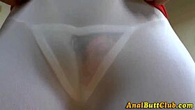 big butt asian feels intense toying and choking sensations