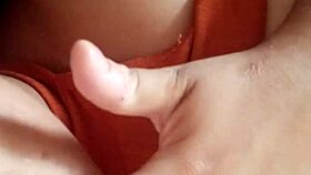 I'm so addicted to masturbating my small tits to orgasm, part 6.