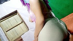 Wow, this sexy milf dresses slutty and seduces her stepdad on video call to fuck her!